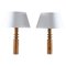 Mid-Century Scandinavian Table Lamps in Pine from Luxus, Set of 2 1