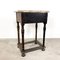 Small Antique Oak Hall Table with Stone Top, Image 10