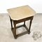Small Antique Oak Hall Table with Stone Top 2