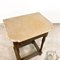 Small Antique Oak Hall Table with Stone Top 3