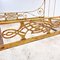 Antique French Painted Faux Bamboo Metal Bed on Casters 6