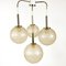 Lámpara colgante vintage de 4 lámparas de Doria Leuchten, Imagen 4