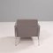 Grey and Chrome Series 3300 Armchairs by Arne Jacobsen for Fritz Hansen, Set of 2 3