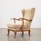 Armchairs in Beech Velvet, Italy, 1950s, Set of 2, Image 7