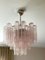 Pink Murano Glass Tubular Chandelier in Medium Size, Image 9