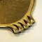 Large Swedish Oval Brass Plate Tray with Handles, 1930s 5