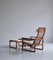 Chaise à Dossier Haut 244 en Chêne et Teck par Børge Mogensen pour Fredericia, 1957, Set de 2 3