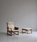 Oak & Teak Highback 244 Chair by Børge Mogensen for Fredericia, 1957, Set of 2 11