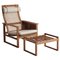 Oak & Teak Highback 244 Chair by Børge Mogensen for Fredericia, 1957, Set of 2 1