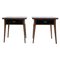 Mahogany Bedside Tables with Brass Handles, Italy, 1960s, Set of 2, Image 1