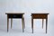 Tables de Chevet en Acajou avec Poignées en Laiton, Italie, 1960s, Set de 2 6