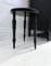 Small Victorian Floral Painted Ebonised Stool 8
