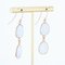 Boucles d'Oreilles New Moonstone en Or Jaune 18 Carats 7