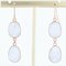 New Moonstone 18 Karat Yellow Gold Dangle Earrings 6