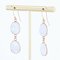 New Moonstone 18 Karat Yellow Gold Dangle Earrings, Image 4