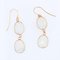 New Moonstone 18 Karat Yellow Gold Dangle Earrings 8