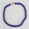 Modern Lapis Lazuli Pearl 18 Karat Yellow Gold Clasp Necklace 3