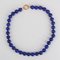 Modern Lapis Lazuli Pearl 18 Karat Yellow Gold Clasp Necklace, Image 3