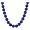 Modern Lapis Lazuli Pearl 18 Karat Yellow Gold Clasp Necklace 1