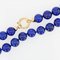 Modern Lapis Lazuli Pearl 18 Karat Yellow Gold Clasp Necklace 4