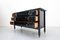 Mid-Century Modern Black Chest of Drawers with Glass Top by Carlo Di Carli, 1950s 8