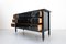 Mid-Century Modern Black Chest of Drawers with Glass Top by Carlo Di Carli, 1950s, Image 8