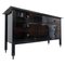 Mid-Century Modern Black Chest of Drawers with Glass Top by Carlo Di Carli, 1950s 1