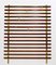 Mid-Century Modern Belgian Wenge and Brass Slatted Coat Rack by Jules Wabbes, Image 2