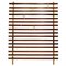 Mid-Century Modern Belgian Wenge and Brass Slatted Coat Rack by Jules Wabbes 1