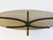 Table Basse Ovale Mid-Century Moderne en Verre et Bronze par Michel Mangematin 3