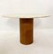 Mid-Century Travertine Table with Removable Leather Piece on the Feet, 1970s 11