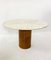 Mid-Century Travertine Table with Removable Leather Piece on the Feet, 1970s 3