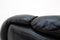 Italienisches Sofa Set aus schwarzem Leder von Alberto Rosselli für Saporiti 10
