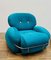 Italienische Sessel in Blau & Gelb im Stil von Sesann, 1960er 6