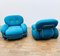 Italienische Sessel in Blau & Gelb im Stil von Sesann, 1960er 7