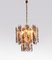 Amber Murano Glass & Brass Kalmar Citrus Chandelier by Carlo Nason, 1960s 5