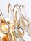 German Murano Glass Teardrops & Gilt-Brass Palwa Wall Sconces, 1960s, Set of 2 3