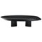 Accordo Low Table in Matt Black Lacquered Wood by Charlotte Perriand for Cassina, Image 1