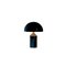 Atollo Large, Medium and Small Black Table Lamps by Magistretti for Oluce, Set of 3, Image 4