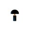 Lampade da tavolo Atollo grandi, medie e piccole nere di Magistretti per Oluce, set di 3, Immagine 4