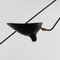Lámpara de techo Spider de 7 brazos fijos en negro de Serge Mouille, Imagen 6