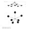 Lámpara de techo Spider de 7 brazos fijos en negro de Serge Mouille, Imagen 8
