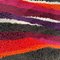 Vintage Dutch Colorful Stripes Panton Style High Pile Rug by Desso, 1970s 10