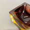 Italian Murano Glass Sommerso Block Cube Ashtray by Flavio Poli, 1970s, Image 9