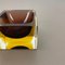 Italian Murano Glass Sommerso Block Cube Ashtray by Flavio Poli, 1970s, Image 6