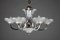 Art Deco Nickel-Plated Metal and Copper Chandelier, Image 19