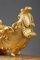Charles X Tintenfass aus vergoldeter Bronze und Marmor 9