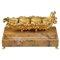 Charles X Gilt Bronze and Marble Inkwell 1