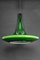 German Green Opal Glass Pendant Light from Peill & Putzler, 1970s 7