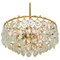 Austrian Brass and Crystal Glass Chandelier from Bakalowits, 1960s, Image 1